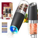 Automatic Gravity Salt & Pepper Grinder Set