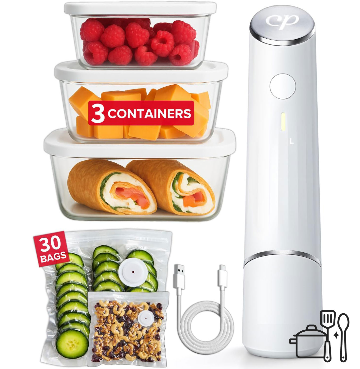 sealer Compact Handheld Vacuum Sealer Bundle - Image 1